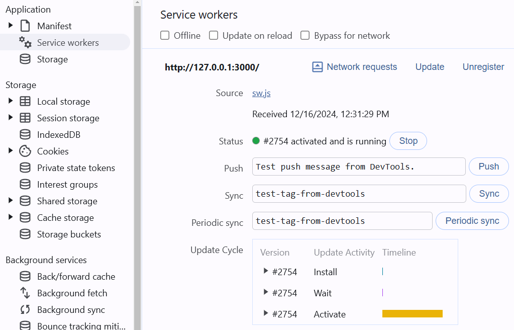 service worker